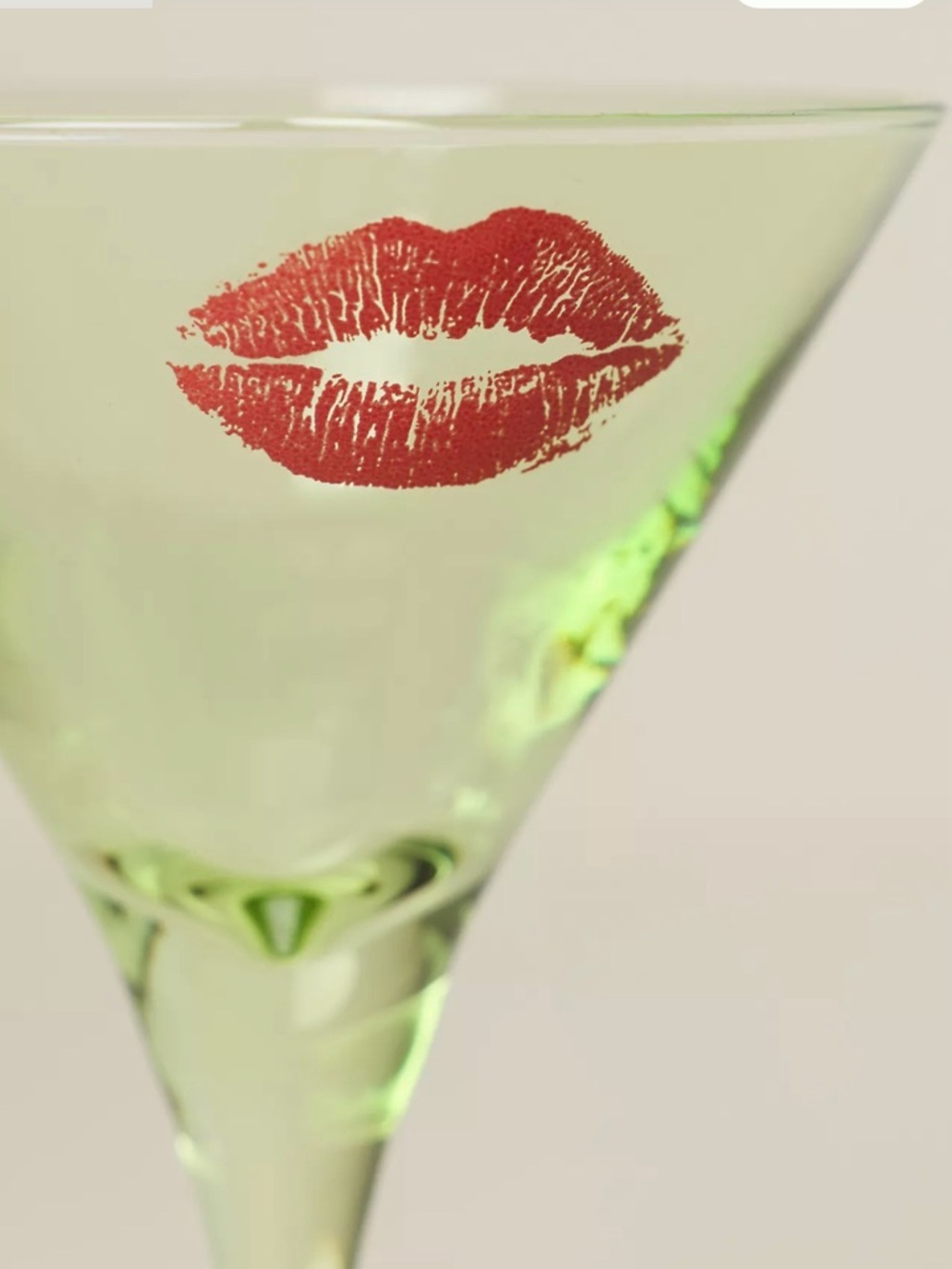 NEW Anthropologie Bisous Martini Glass, Set of 2 - Picture 3 of 5
